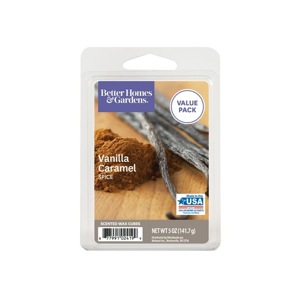 Vanilla Caramel Spice Scented Wax Melts, Better Homes & Gardens, 5 oz