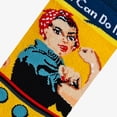 thumbnail image 4 of Cool Socks Rosie The Riveter Women's Crew Socks Meme Novelty Crew Socks Medium Size Comfy Cotton, 4 of 4
