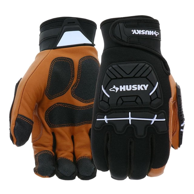 Guantes Anti Impacto Husky Piel De Cabra Talla Grande