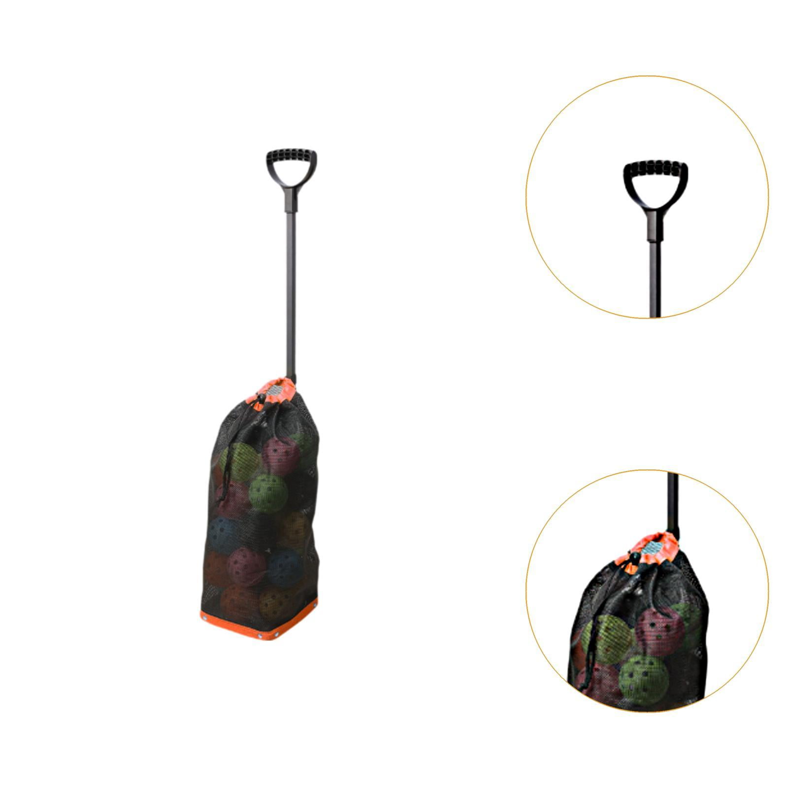 harayaa Pickleball Ball Retriever Gatherer Portable Storage Container Balls Pick up Tool Orange