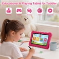 thumbnail image 3 of HDJ 7" Kids Tablet,Children Tablet with Parent Control 32GB Android 13, Bluetooth, Wi-Fi, Pink, 3 of 8