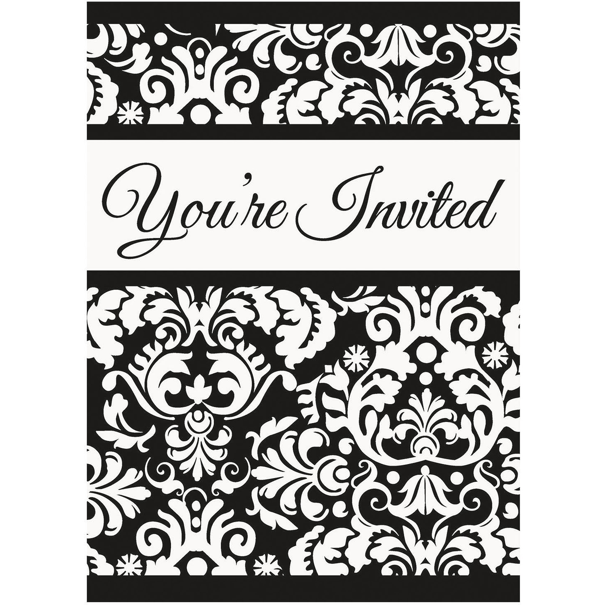 Damask For Invitations Free 9