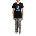 thumbnail image 4 of CafePress - John F Kennedy Tribute Women's Dark Pajamas - Women's Short Sleeve Print T-Shirt and Pants Dark Cotton Pajama Set, 4 of 7