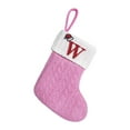 thumbnail image 3 of Xuniizn Personalized Christmas Stockings with Initials - Custom Embroidered Stocking Set, Luxury Velvet Xmas Stockings for Family, Holiday Christmas Decorations, Pink, New Model W, 3 of 6