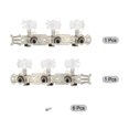 thumbnail image 3 of Unique Bargains Guitar Tuning Pegs Machine Heads Tuning Keys Tuners 3L 3R 1 Set, White, 3 of 5