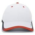 thumbnail image 1 of Pacific Headwear 416L.227.OS Lite Series Hook & Loop Adjustable Cap, White & Orange - One Size, 1 of 1