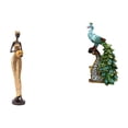 thumbnail image 1 of Figura escultórica de una dama tribal africana y estatua de un , ideal para decorar el dormitorio, la mesa, el mueble de la televisión, la of, 1 of 8