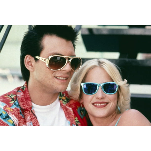 Patricia Arquette And Christian Slater In True Romance Posing In Sunglasses 24x36 Poster Walmart Com Walmart Com