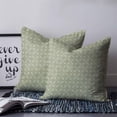 thumbnail image 2 of 20x20 Pillow Covers Set of 2, Sage Green Throw Pillow Covers Decorative Couch Cushion Case, Geometric Flower Leaf Diamond Plaid Retro Microfiber Square Pillowcases for Bedroom Car Living Room, 2 of 7