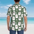 thumbnail image 3 of Lsque Alpaca Faces pattern Hawaiian Shirt for Men, Unisex Summer Beach Casual Short Sleeve Button Down Shirts-3X-Large, 3 of 9