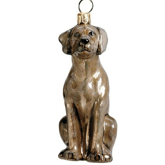 Weimaraner Dog Polish Blown Glass Christmas Ornament Decoration Made in Poland