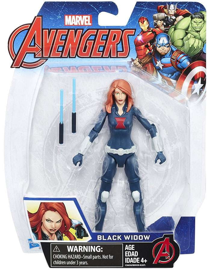 YWEIWEI Black Widow Action Figure Avengers Hero Boxed Statue 15cm
