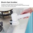 thumbnail image 4 of Electric Spin Scrubber DC5V Cordless Cleaning Brush Set with 3 Brush Heads for Bathroom Kitchen, 4 of 5