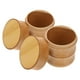 thumbnail image 2 of 2 botes de bambú para té, recipientes portátiles para almacenar granos de café, alimentos, dulces y especias con tapa, 2 of 8