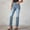 Sky Blue, variant on BUIGTTKLOP Women Flare Denim Pants Bootuct Wide Leg Jean Stretch High Waisted Denim Trousers with Pockets
