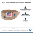 thumbnail image 4 of CTM Cotton Adjustable Belt with U.S.A. Flag Buckle, 4 of 4