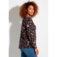 thumbnail image 2 of Avenue Women's Plus Size Scoop Neck Knot Hem Top, 2 of 2