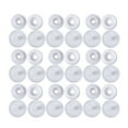 thumbnail image 1 of MasteelfCA 100 Sets T5 Plastic Button Snaps Sewing Fastener Clothing Accessories Buttons Set (White), 1 of 7