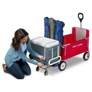 Radio Flyer, 3-in-1 Tailgater Wagon with UV Canopy, Folding Wagon, Red