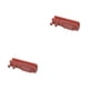 thumbnail image 3 of Methold Clips de soporte de cable Gestión montada en la pared Hogar Sala de estar Dormitorio Baño Cable Puchless Organización Winder Red Rojo 2piezas, 3 of 6