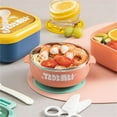 thumbnail image 4 of Food Grade Stainless Steel Youth Food Bowl - Cute Sealed Lid & Detachable Meal Tray, Anti-Fall Design - For Youths, Toddlers, Youth Feeding, Mealtime, 4 of 6