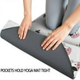 thumbnail image 3 of White Cow Head Pattern Hot Yoga Mat Towel Non Slip for Hot Yoga - Quick-Drying Yoga Mat Cover with 4 Corner Pockets with Travel Bag - Hot Yoga Towel Non Slip Grip Moisture Wicking Sweat 70"x26", 3 of 6