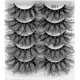 thumbnail image 1 of 5 Pairs False Eyelashes Natural Curling 8d Fluffy Eyelash Extension Soft Wispy Thick Eyelashes Make Up Tool, 1 of 5