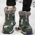 thumbnail image 3 of Boys Girls Winter Snow Boots Waterproof Non Slip Plush Lined Hiking Ankle Booties for Little Big Kids, 3 of 8