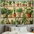 thumbnail image 2 of PRATYUS  Plant Tapestry Green Botanical Tapestry Wall Hanging Vintage Tropical Plants Wall Tapestries for Classroom Bedroom Potted Plant Backdrop  60x50inch, 2 of 6