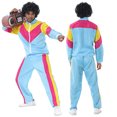 thumbnail image 4 of Disfraces Hippie Retro para parejas, traje de ropa de discoteca, carnaval, fiesta de Halloween, 70s, 80s, Rock, Hip-Hop, hombres y mujeres, 4 of 4