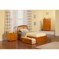 thumbnail image 3 of Atlantic Furniture Lit de Plate-Forme de Rangement Simple XL Richmond en Caramel, 3 of 3