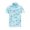 Light Blue, variant on Little Boys Casual Tops Loose Fit Tees Graphic Print Short Sleeved Button Down Shirts Size 7-8T