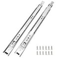 thumbnail image 1 of 6 Pairs of 20 Inch Hardware 3-Section Full Extension Ball Bearing Side Mount Drawer Slides,100 LB capacity Drawer Slide, 1 of 4