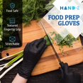 thumbnail image 3 of Gants Jetables en Nitrile Noirs - Gants Sans Poudre et Sans Latex, 3 of 7