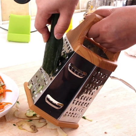 Luxshiny Veggie Cutting Gadget Six Sided Stainless Steel Vegetable Slicer Assorted Color Kitchen