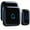 Black, variant on Plug & Use Wireless 1000Ft Range Doorbell for Home Kid Room Office IP66 Waterproof 115Db with 56 Chimes Door Bell Ringer Wireless Doorbell Chime Kit 7 Levels Volume Mute Mode Doorbells