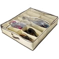 thumbnail image 3 of 2pcs/set Shoe Organizer Fabric 12 Grids Storage Bag Toy Dustproof Holder Home Storage Bag, 3 of 9