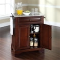 thumbnail image 3 of Pemberly Row Wood Portable Kitchen Island in Mahogany / Gray, 3 of 7