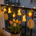 thumbnail image 3 of JLFNYA 65 Inch Easter Bunny Carrot LED String Lights USB, Ambient Decorative Lights for Outdoor Patio Balcony Party, 3 of 8