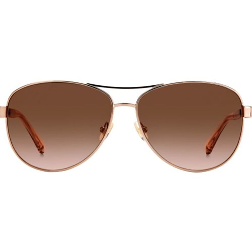 Kate Spade KS Fara/S Metal Womens Aviator Sunglasses Red Gold 57mm Adult