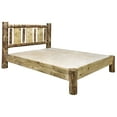 thumbnail image 5 of Glacier Country Collection California King Platform Bed w/ Laser Engraved Wolf Design, 5 of 6