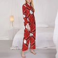 thumbnail image 4 of Lsque Sanrio Pattern Long Sleeve Pajama Set for Women - Soft 2-Piece Sleepwear and Loungewear Set with Pockets, Comfy Nightwear, 4 of 8
