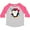 Heather and Hot Pink, variant on Inktastic Penguin Girl Snowflakes Girls Toddler T-Shirt
