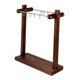 thumbnail image 5 of Organizador de collares, regalo para mujer, para colgantes y llaveros, estante de almacenamiento de escritorio Madera oscura de 42 cm, 5 of 9