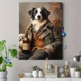 thumbnail image 4 of Qisvanset 12x16 Inch With Frame 2D Flat Wall Art Border Collie Herding Sheep Vintage Farmhouse Wall Art, 4 of 8