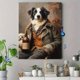 thumbnail image 4 of Qisvanset 12x16 Inch With Frame 2D Flat Wall Art Border Collie Herding Sheep Vintage Farmhouse Wall Art, 4 of 8