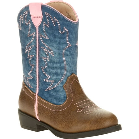 Faded Glory Toddler Girls' Cowboy Boots - Walmart.com