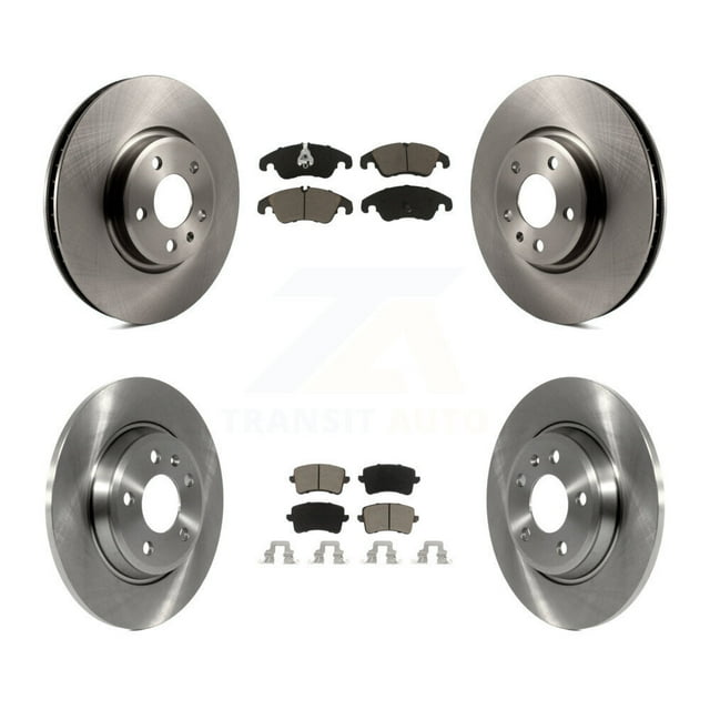 CMX Front Rear Disc Brake Rotors and Ceramic Pads Kit for Car Audi Q5 A4 Quattro A5 allroad K8C-101062