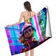 thumbnail image 4 of Vivo Toalla de playa de secado rápido con diseño temático, regalo para mujeres y niñas, ideal para cumpleaños, fans, amantes de la música, uso en la playa o al aire libre, 78 × 160 cm, 4 of 6