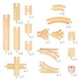 thumbnail image 4 of Bigjigs Rail Low Level Track Expansion - 25 Piece Set - Other Major Wooden Rail Brands are Compatible, 4 of 4